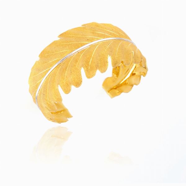 Buccellati : Bracciale foglia firmato Federico Buccellati  - Asta GIOIELLI E OROLOGI  XX SECOLO - Faraone Casa d'Aste