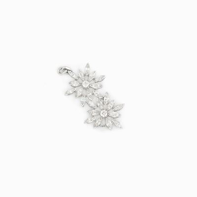 Pendente Floreale con Diamanti
