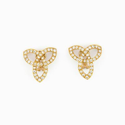 Orecchini Geometrici con Diamanti