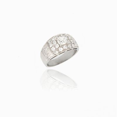 Anello Fascia con Diamanti