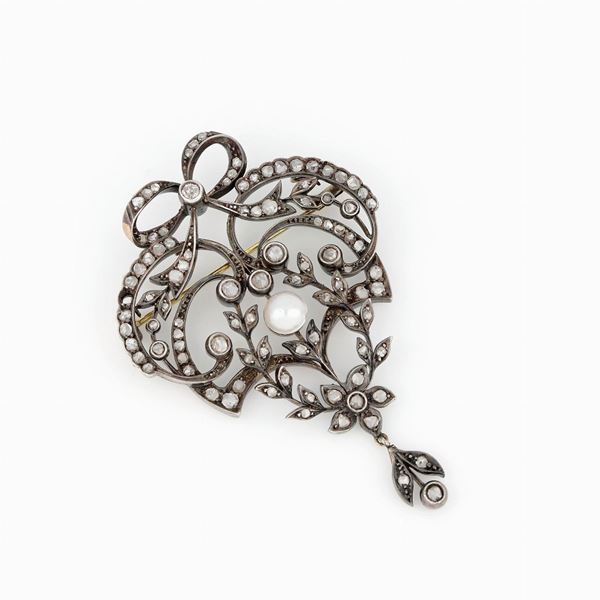 Spilla d&#39;epoca  - Asta GIOIELLI E OROLOGI - Faraone Casa d'Aste