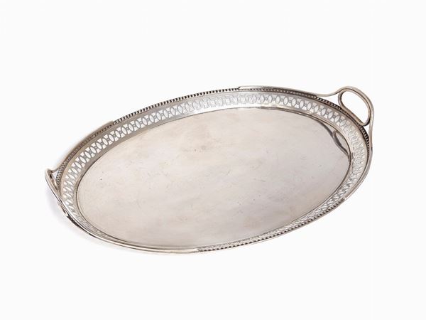 Vassoio ovale con manici  - Auction ARGENTI - Faraone Casa d'Aste