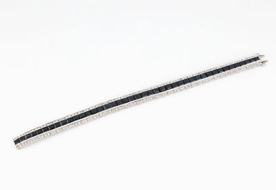 Bracciale con Diamanti e Zaffiri