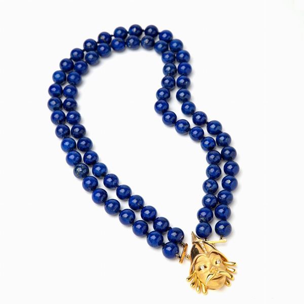 Collana lapis fermezza in oro