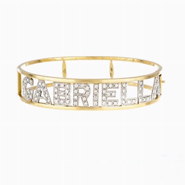 Bracciale rigido con nome