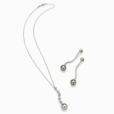 Demi-parure con Perle Tahiti