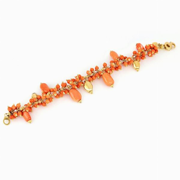 Bracciale charms coralli