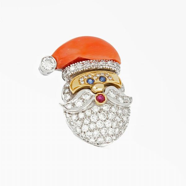 Santa Claus brooch