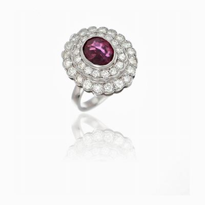 Anello Margherita con Rubino