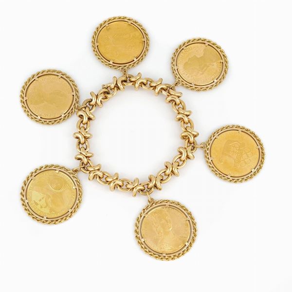 bracelet with commemorative medals