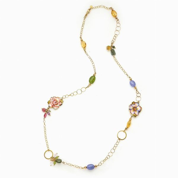 Long necklace signed Rivalta