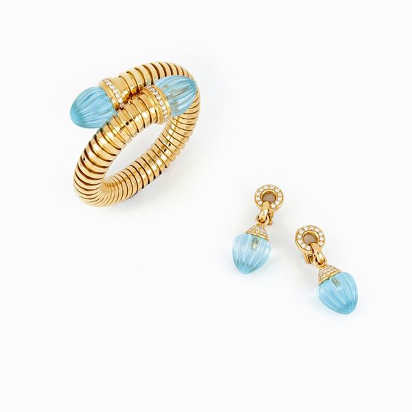 Demi-parure tubogas mounting topaz