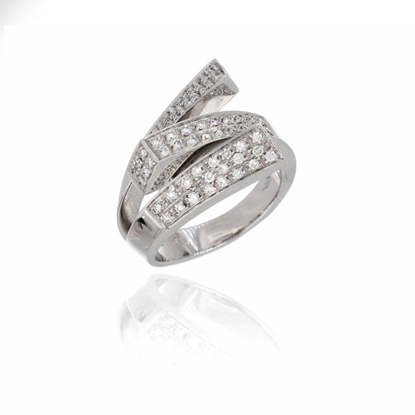 Ring with diamonds  - Auction GIOIELLI E OROLOGI - Faraone Casa d'Aste