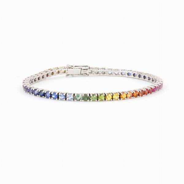Bracelet tennis rainbow