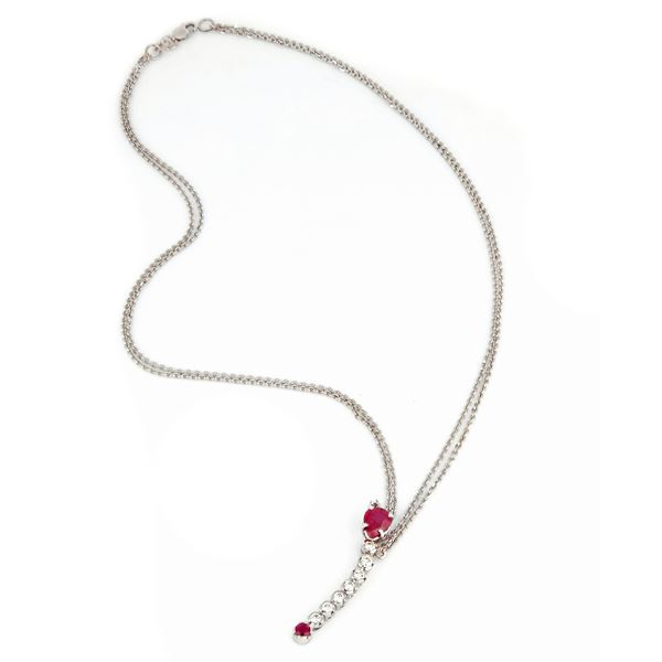 Collier with rubies