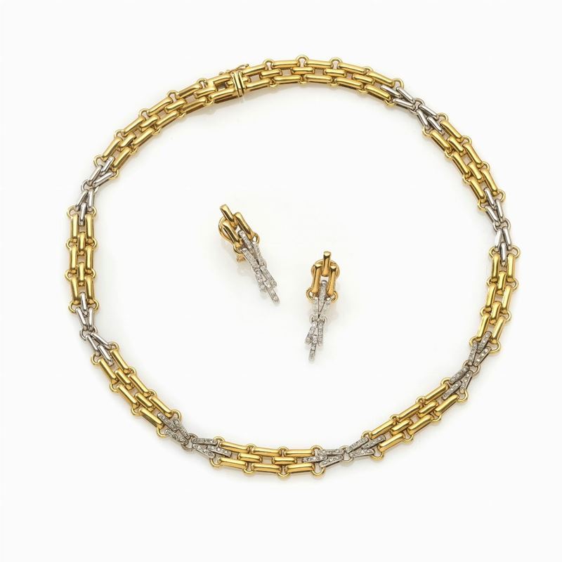 Demi-parure con Diamanti