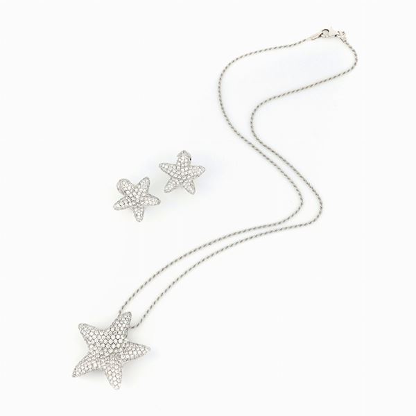 Demi-parure with starfish
