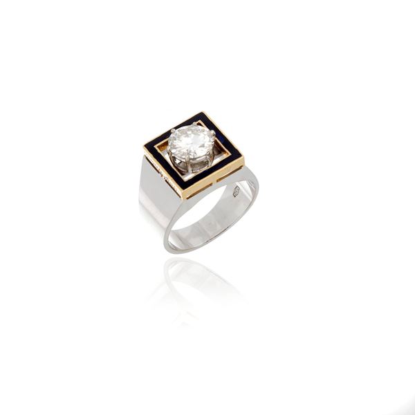 Ring with diamond made by Giorgio Facchini