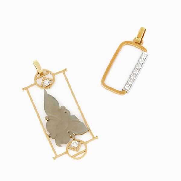 Couple of pendants  - Auction GIOIELLI E OROLOGI - Faraone Casa d'Aste