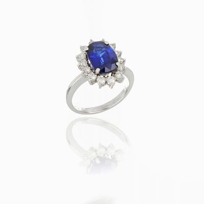 Anello Margherita con Zaffiro