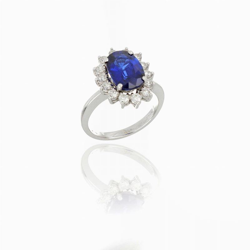 Anello Margherita con Zaffiro