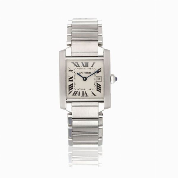 Cartier : Cartier Tank Francaise  - Asta GIOIELLI, OROLOGI E VINTAGE LUXURY GOODS - Faraone Casa d'Aste
