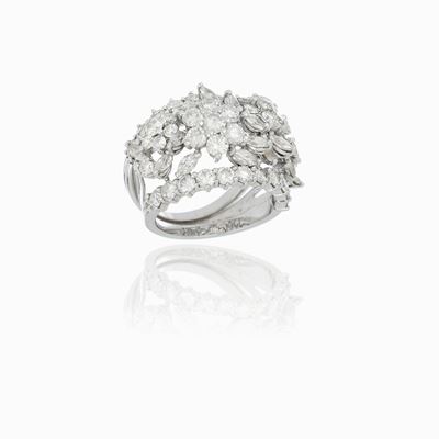 Anello a Fascia con Diamanti