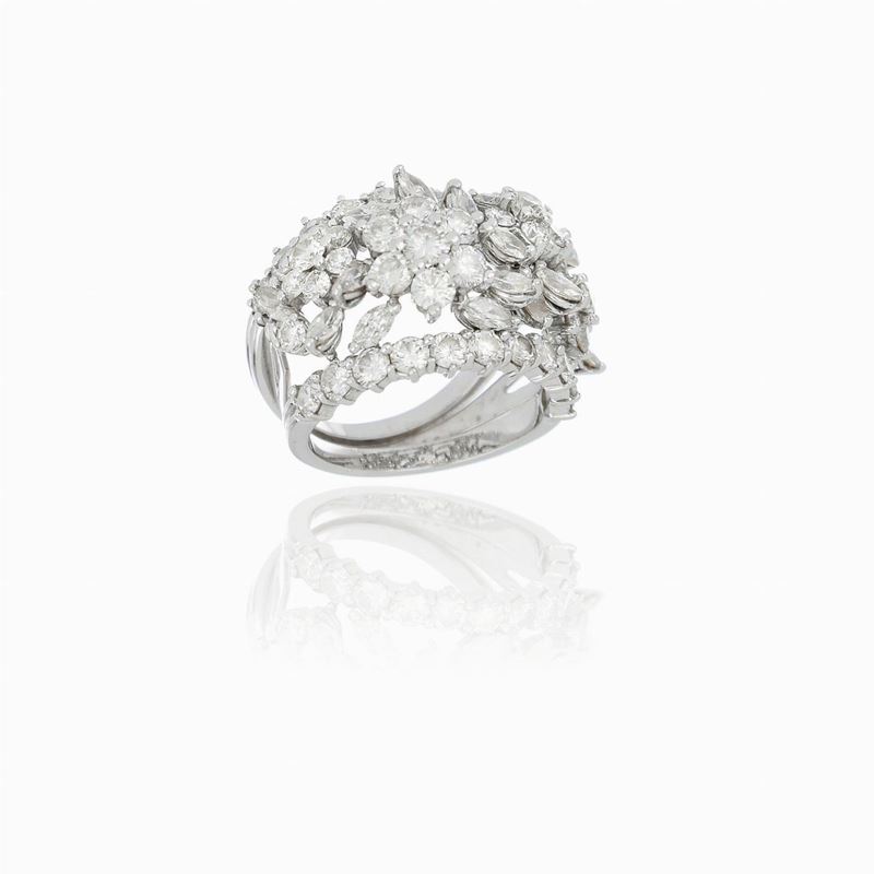 Anello a Fascia con Diamanti