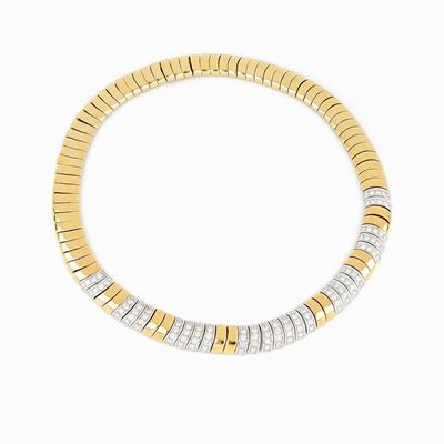 Collana Oro Giallo e Diamanti