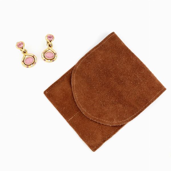 Faraone - Earrings with tourmalines signed Faraone