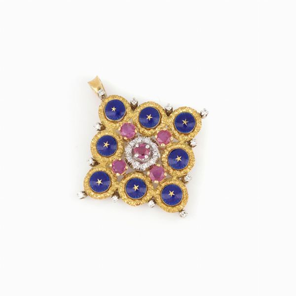 Geometric brooch/pendant