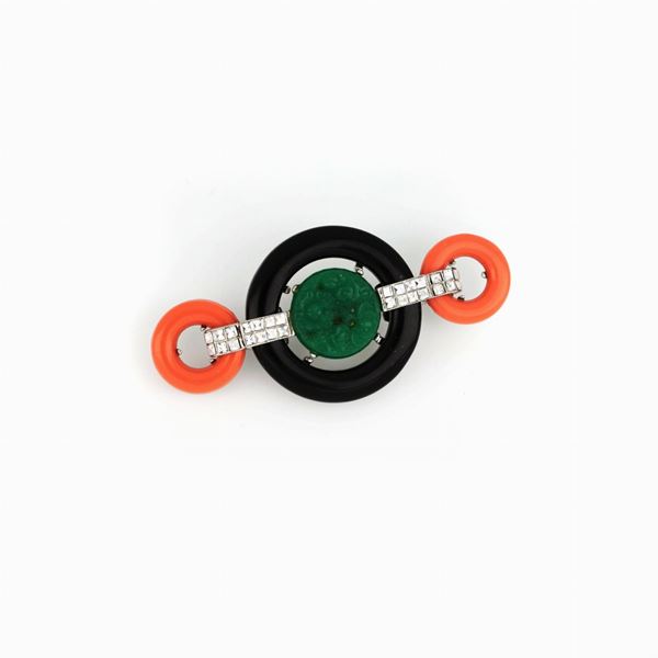 Geometric brooch