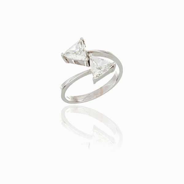 Faraone - Ring with diamonds signed Faraone