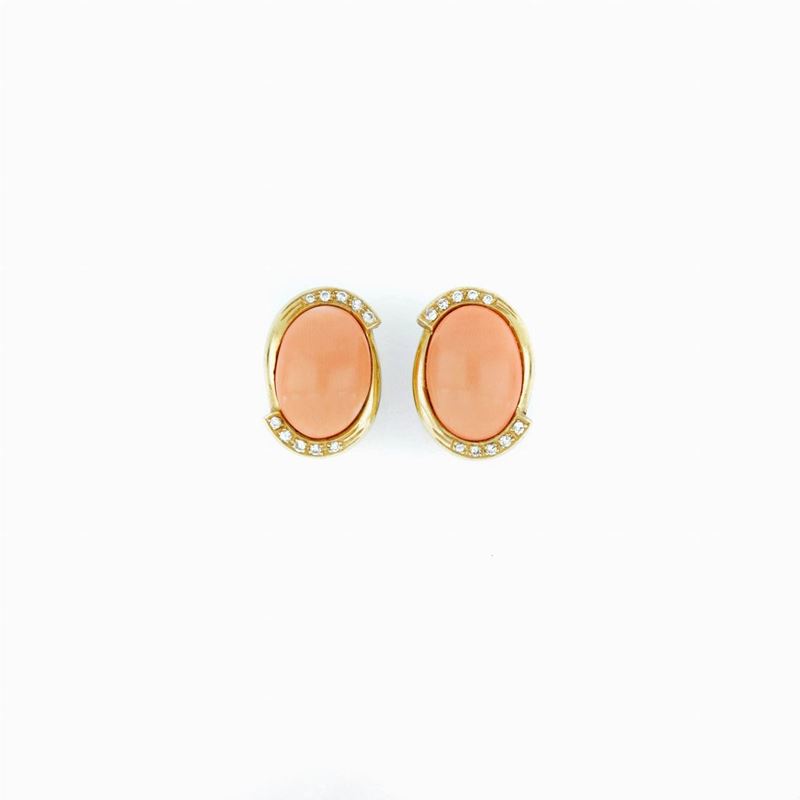 Orecchini con Corallo Rosa