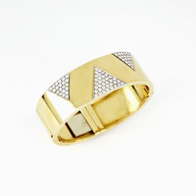 Bracciale Rigido in Oro e Diamanti