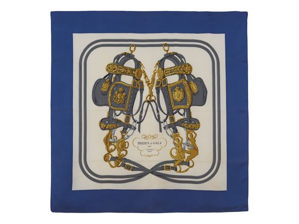 Hermes : Foulard Hermès Brides de Gala completo di scatola originale  - Asta  [..]