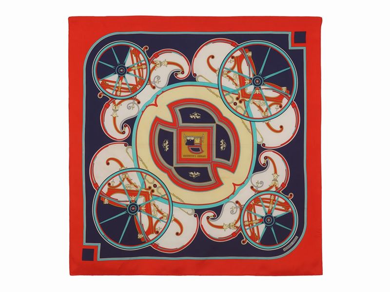 Hermes - Foulard Hermès Washington's Carriage