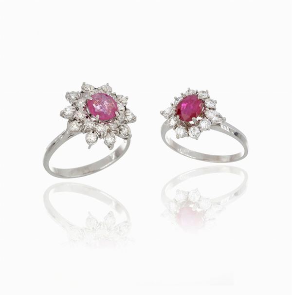 Lot of two rings  - Auction GIOIELLI E OROLOGI - Faraone Casa d'Aste