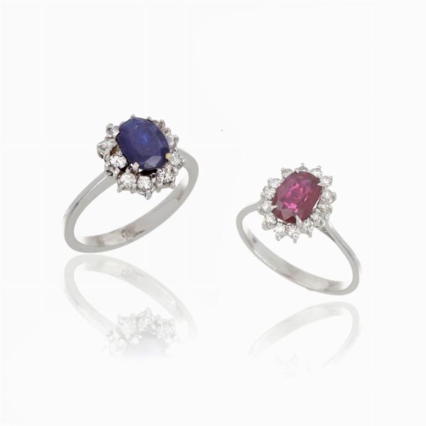 Lot of two rings  - Auction GIOIELLI E OROLOGI - Faraone Casa d'Aste
