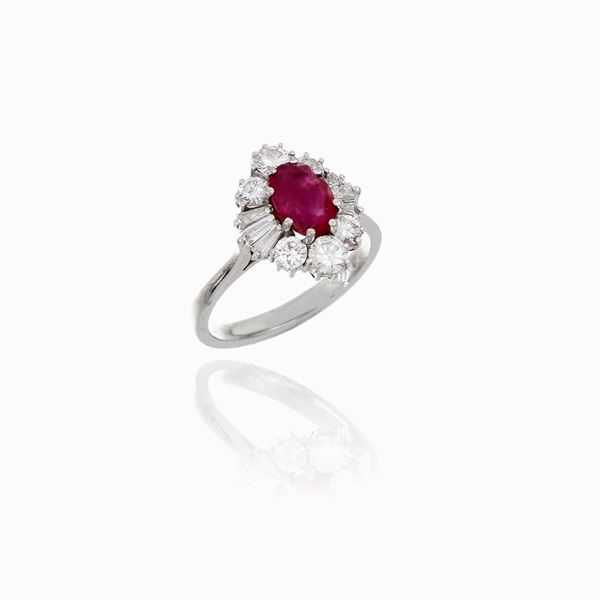 Ring with ruby