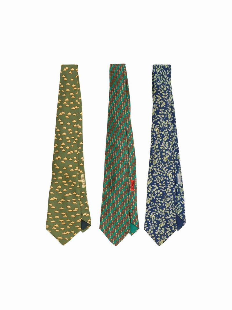 Hermes - Set di Tre Cravatte Hermès