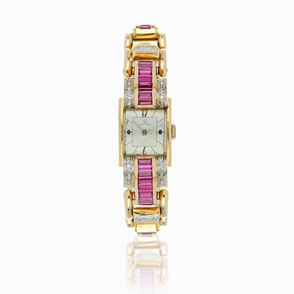 Orologio in oro rosa con diamanti 