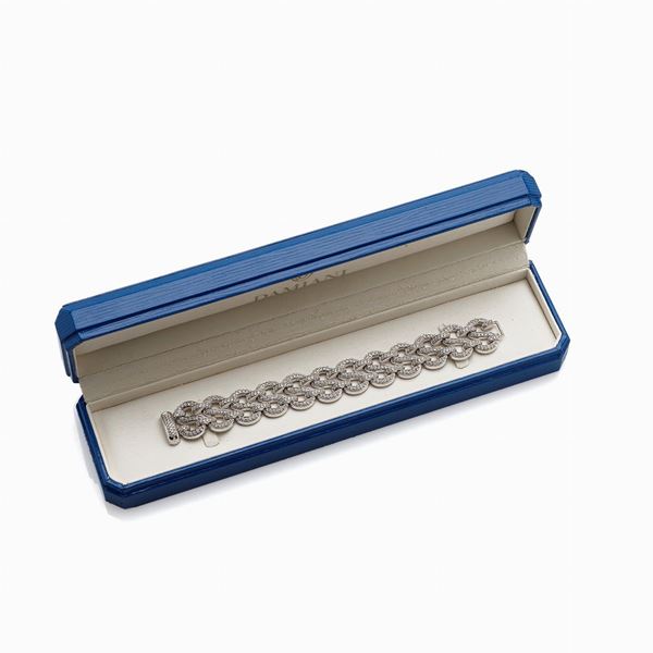 Damiani : White gold bracelet with diamonds signed Damiani  - Auction GIOIELLI, OROLOGI E VINTAGE LUXURY GOODS - Faraone Casa d'Aste