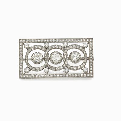 Spilla Oro Bianco e Diamanti