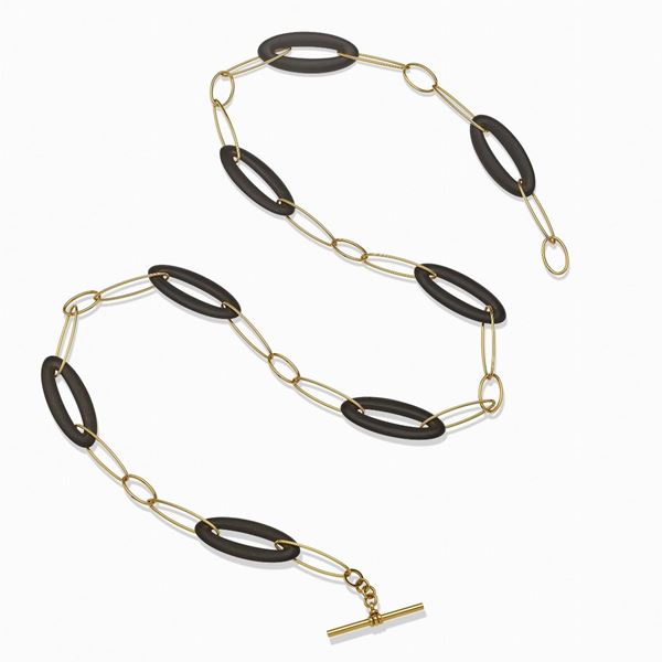 Collana lunga in oro giallo 