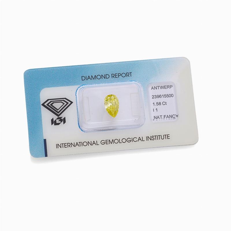 Diamante Fancy a Goccia da 1.58 Ct