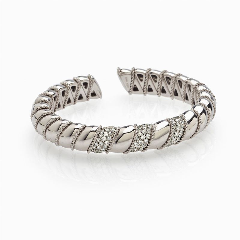 Bracciale Oro Bianco e Diamanti