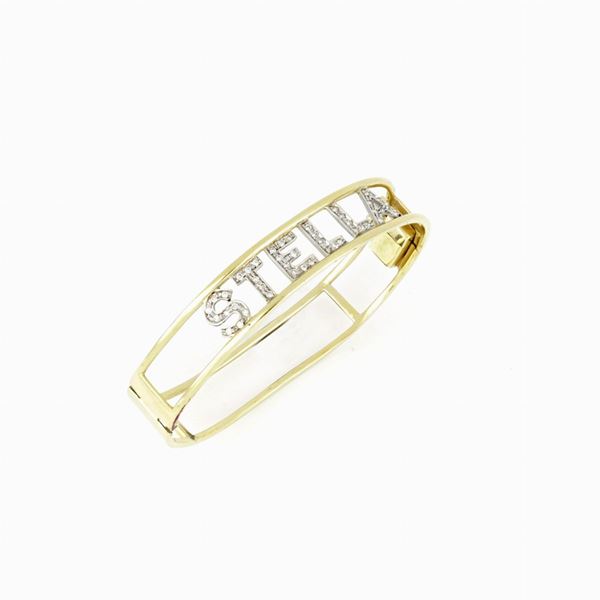 Yellow and white gold and diamonds STELLA