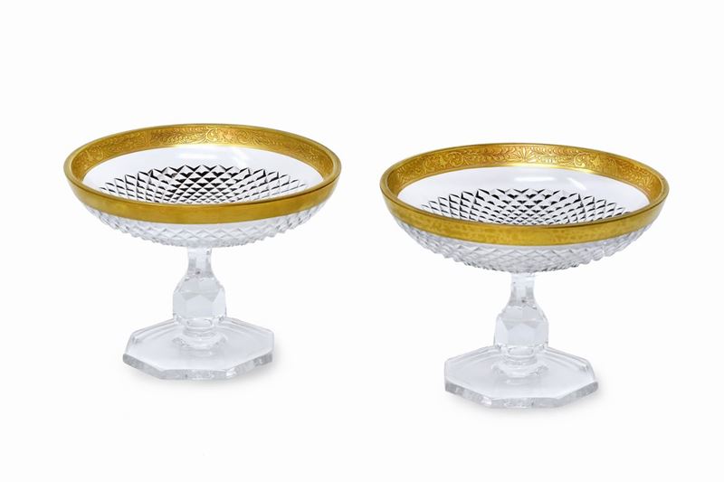 Lotto Due Alzatine Baccarat