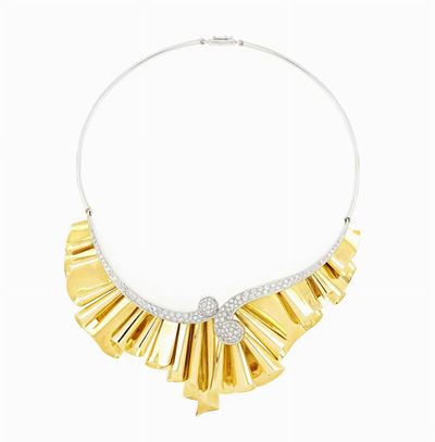 Collana Draperie Oro e Diamanti